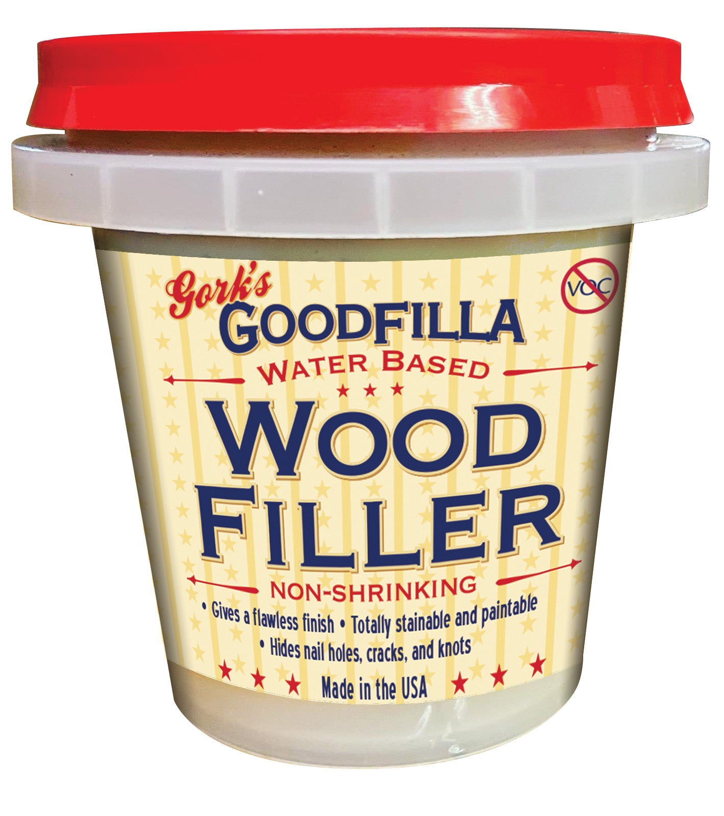 Water-Based Wood & Grain Filler, Replace Every Filler & Putty Repairs,  Finishes & Patches Paintable, Stainable, Sandable & Quick Drying – GoodFilla