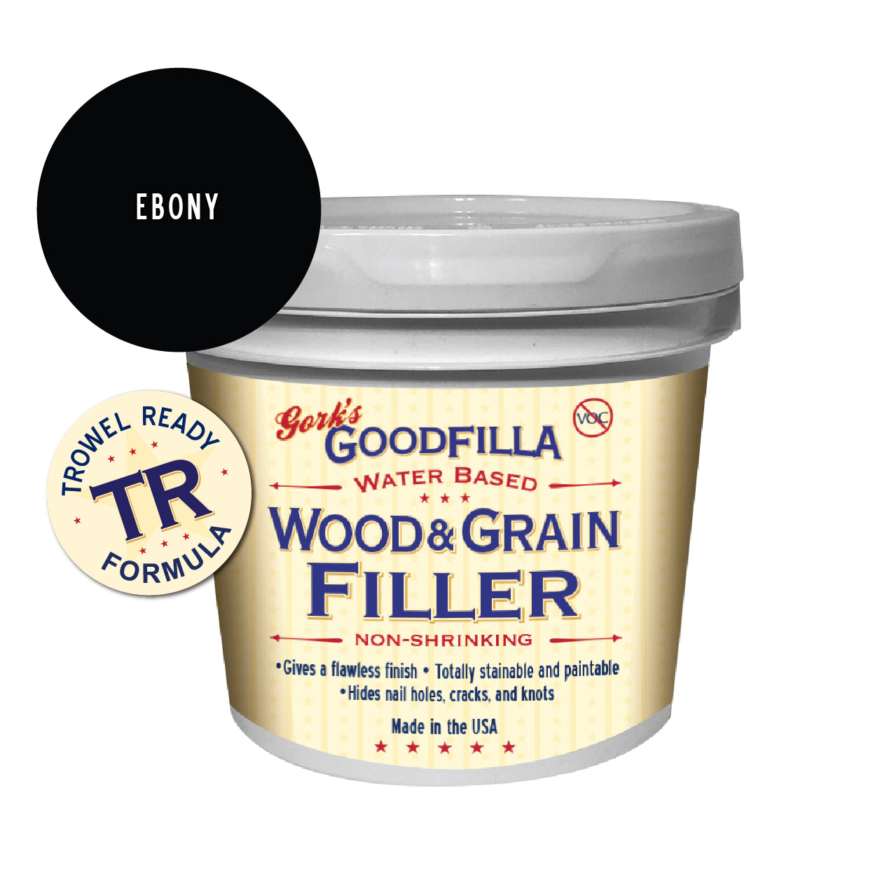 Trowel-Ready Water-Based Wood & Grain Filler