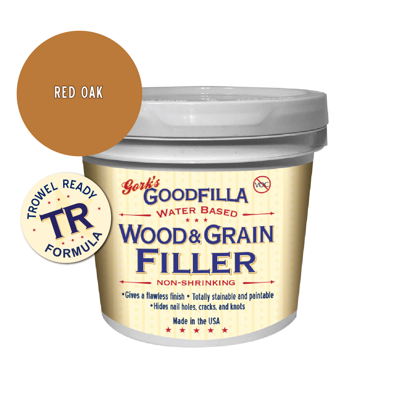 Trowel-Ready Water-Based Wood & Grain Filler