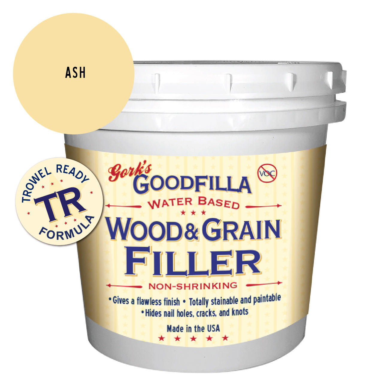 Trowel-Ready Water-Based Wood & Grain Filler