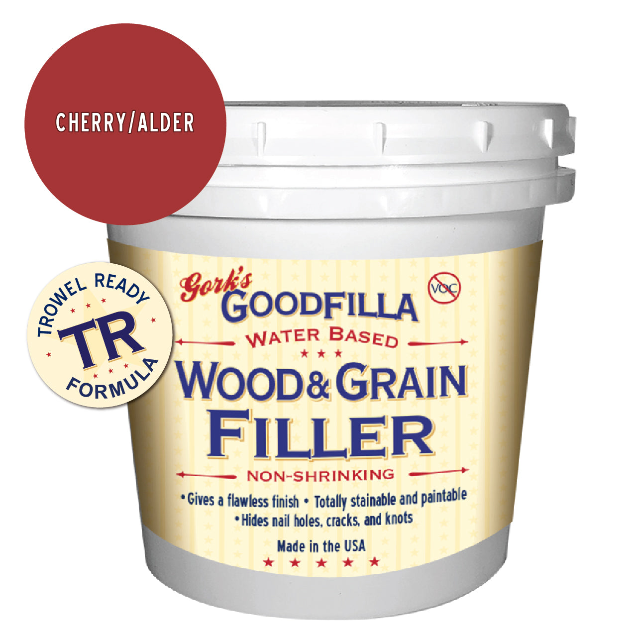 Trowel-Ready Water-Based Wood & Grain Filler