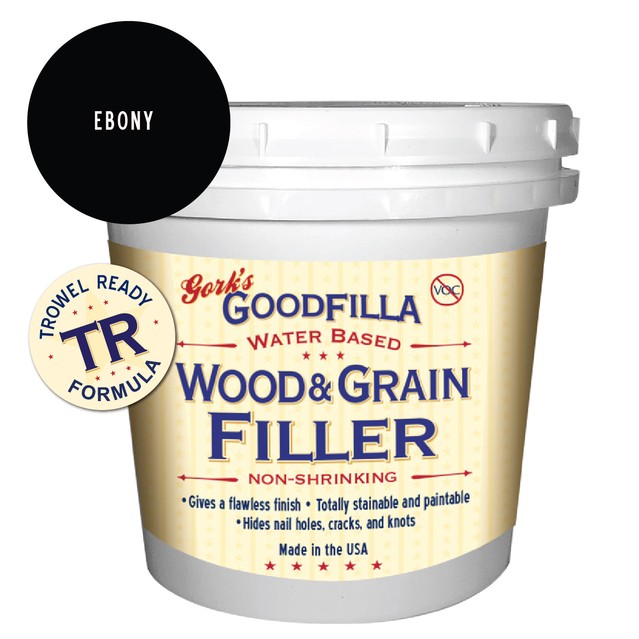 Trowel-Ready Water-Based Wood & Grain Filler