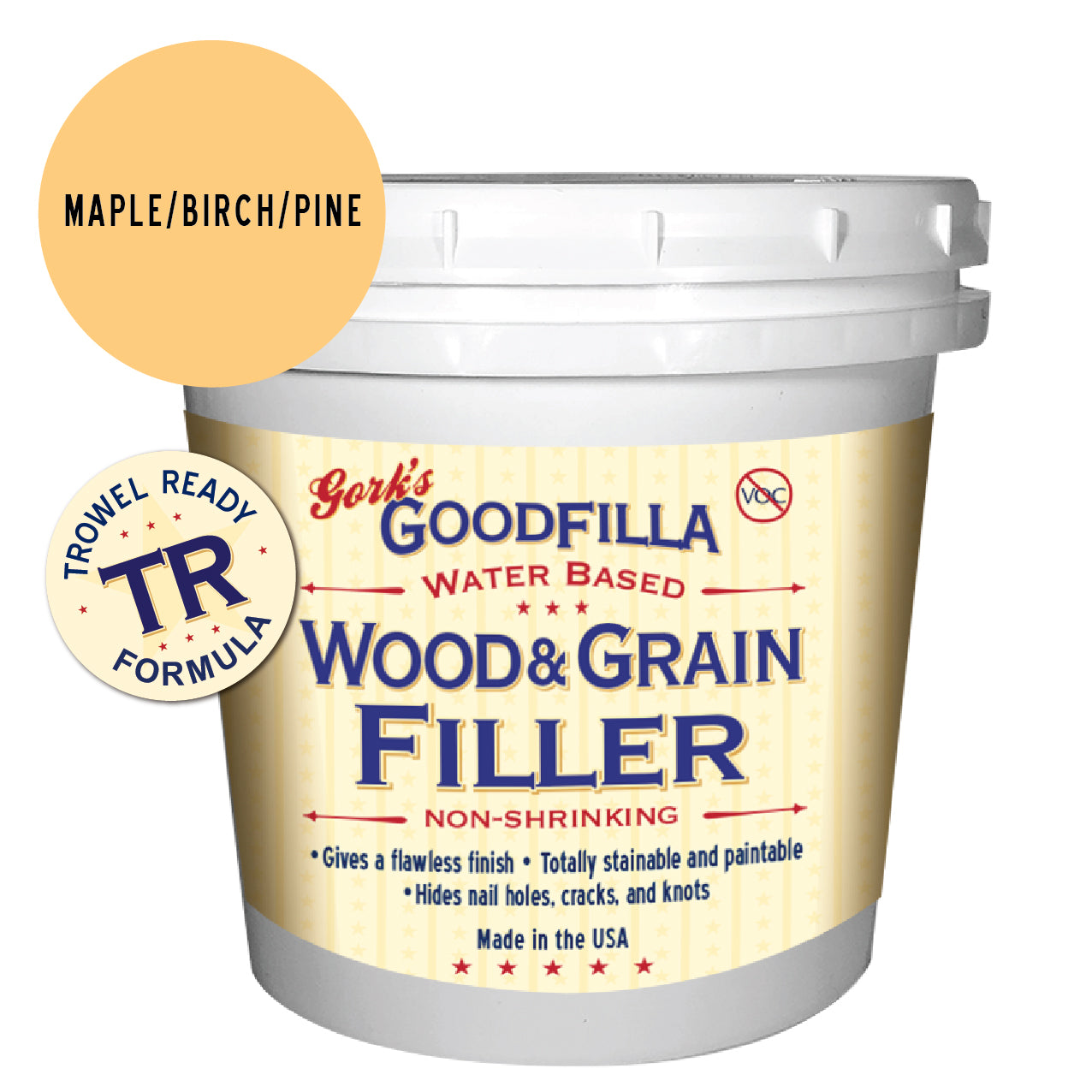 Trowel-Ready Water-Based Wood & Grain Filler