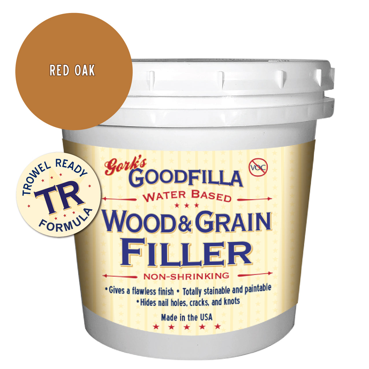 Trowel-Ready Water-Based Wood & Grain Filler