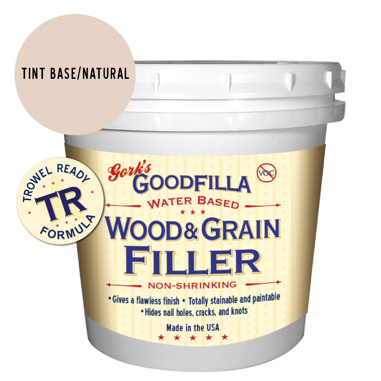 Trowel-Ready Water-Based Wood & Grain Filler