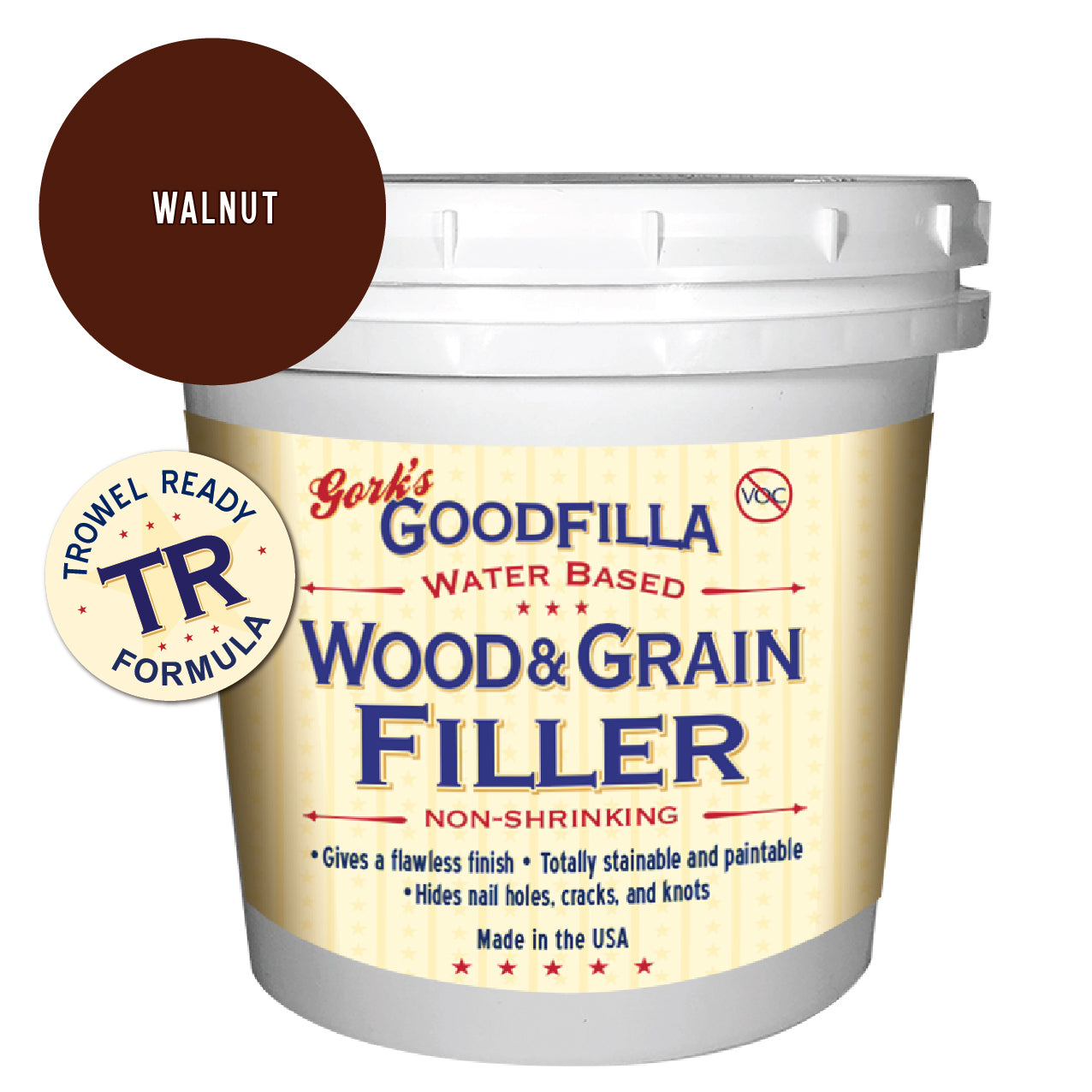 Trowel-Ready Water-Based Wood & Grain Filler