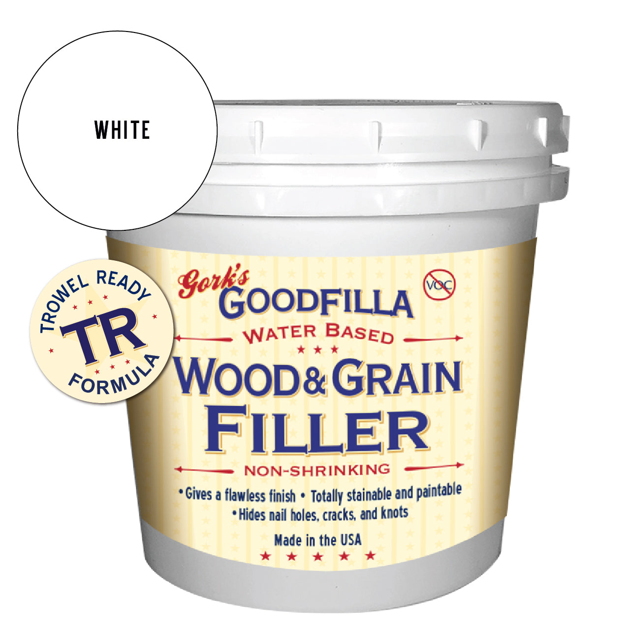 Trowel-Ready Water-Based Wood & Grain Filler