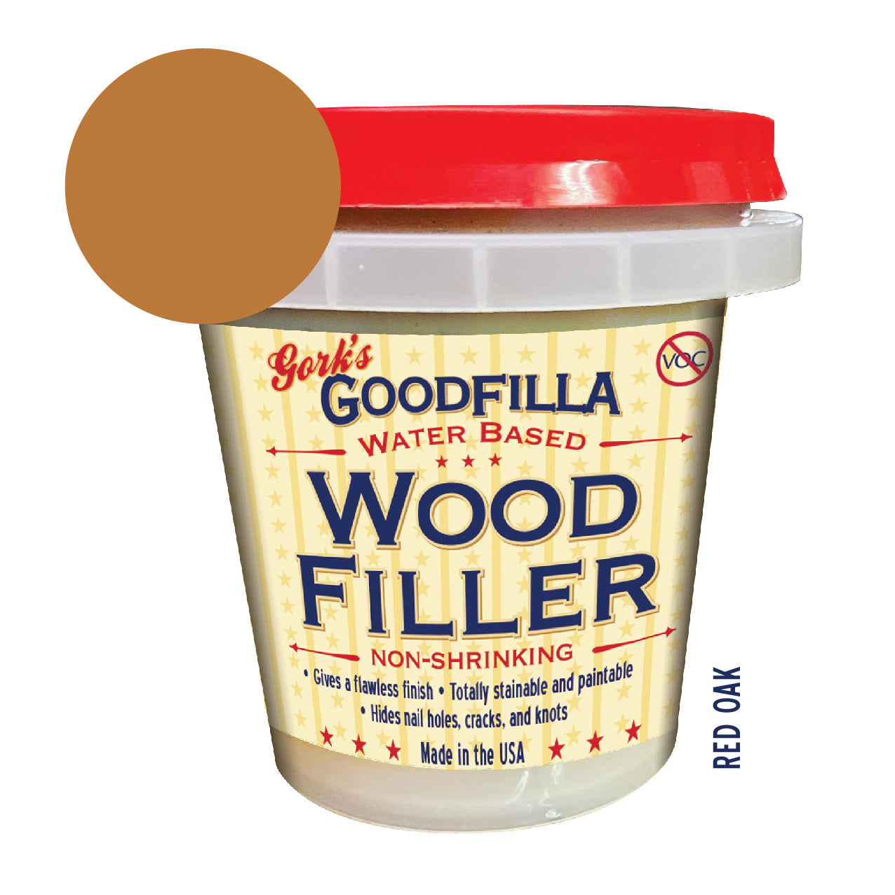 Water-Based Wood & Grain Filler, Replace Every Filler & Putty Repairs,  Finishes & Patches Paintable, Stainable, Sandable & Quick Drying